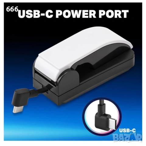 NiTHO мини зарядно за PS5 и PS5 Edge контролери, сгъваема стойка за зареждане, снимка 7 - Друга електроника - 53250632