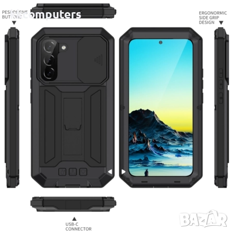 Samsung Galaxy S22+ 5G R-Just Удароустойчив/Водоустойчив Калъф 360 Градуса Защита и Протектор, 45 лв, снимка 7 - Калъфи, кейсове - 52818088