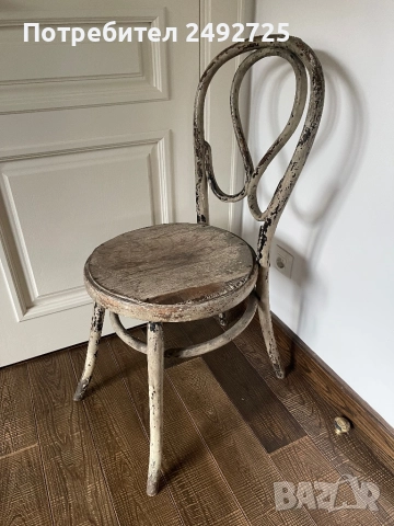 Стари столове ретро масив дърво и Закачалка виенска, снимка 7 - Столове - 48849082