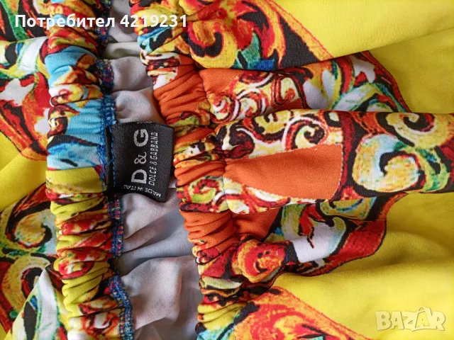 Цветна дълга рокля на Dolce & Cabbana, снимка 3 - Рокли - 49697631