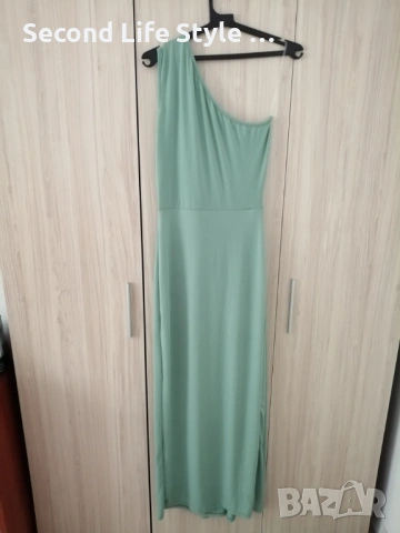 Италианска дълга елегантна дамска рокля по тялото р-р M, снимка 11 - Рокли - 54222000