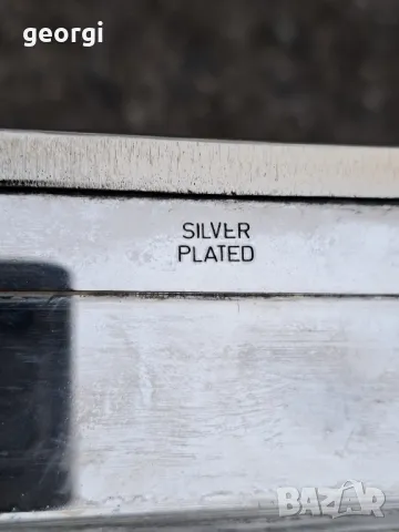 посребрено плато поднос  7/1, снимка 7 - Прибори за хранене, готвене и сервиране - 49666180