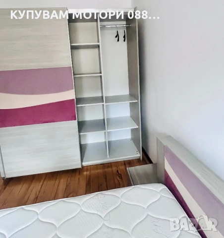 Спалня с Матрак Нани и Подматрачна Рамка и Гардероб и 2 бр Шкафчета , снимка 9 - Спални и легла - 53979854