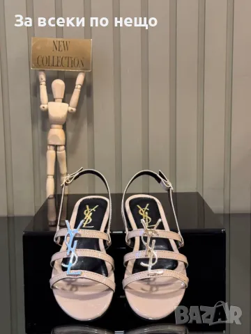 Yves Saint Laurent Дамски Бежови Сандали Код E369, снимка 3 - Сандали - 50422006