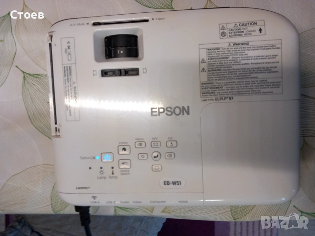 Продавам 2 Броя проектор EPSON model EB-W51 като дефектни, снимка 4 - Друга електроника - 53578962