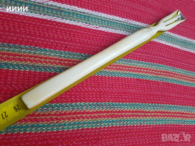 Вилица слонова кост , снимка 2 - Антикварни и старинни предмети - 53937109