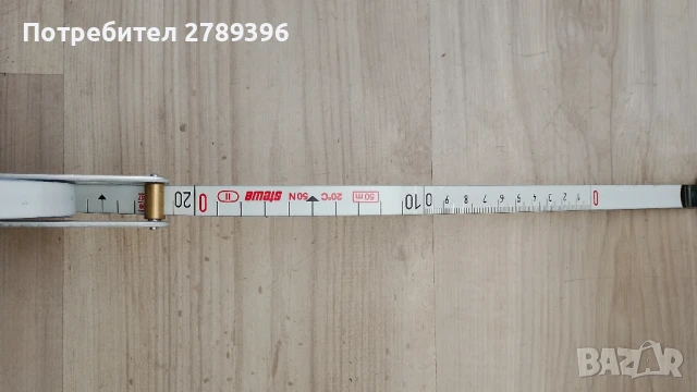 Немска професионална стоманена ролетка 50 м., снимка 5 - Други инструменти - 51325358