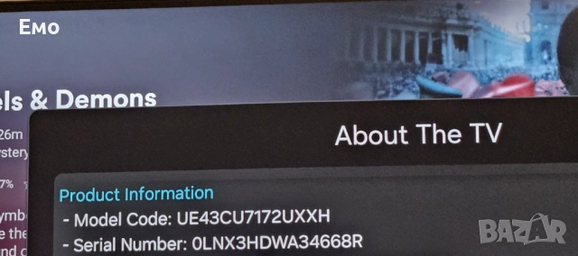 Samsung 43" Crystal UHD 4K Smart TV CU7172, снимка 2 - Samsung - 52841931
