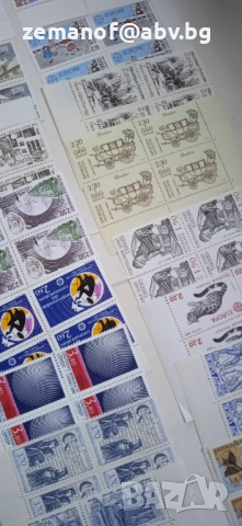 Блокове  Франция 34 бр по 4 марки- 80 г, снимка 2 - Филателия - 52589908