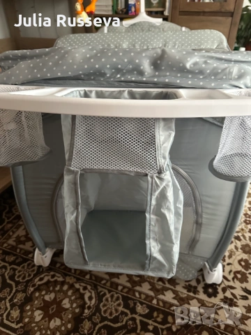 Бебешка кошара Lorelli Sleep`N`Dream Plus 2 нива Grey Bear, снимка 2 - Кошарки - 53021536