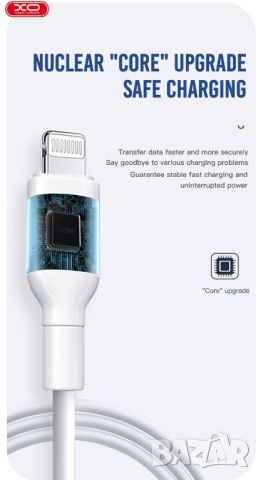 Кабел USB – USB-C 1,0 m 2,1A, NB212, черен – ХО, снимка 5 - USB кабели - 46183668