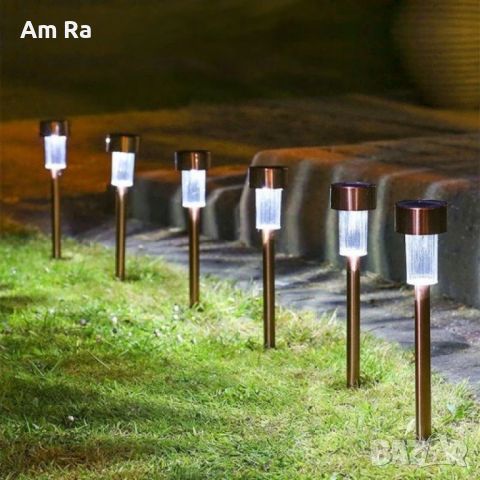 Комплект Соларни лампи за градина 10 броя, снимка 2 - Лед осветление - 45519861