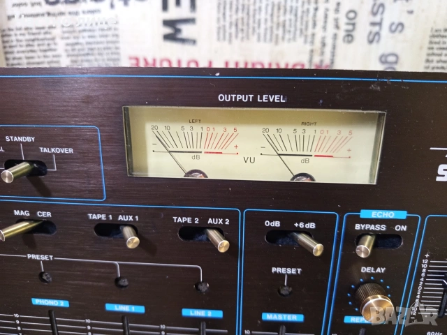 "Realistic"SSM-2100.Стерео аудио миксер,с еквалайзер,ехо,и фоно предусилвател , снимка 3 - Еквалайзери - 54223247