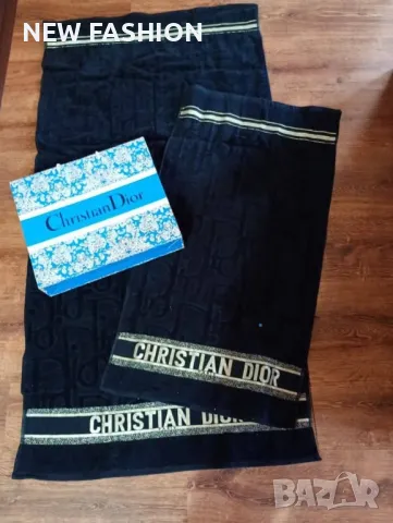 Памучни Хавлии -2бр ✨Dior ✨ Victoria Secret ✨ Burberry ✨, снимка 7 - Хавлиени кърпи - 50316278