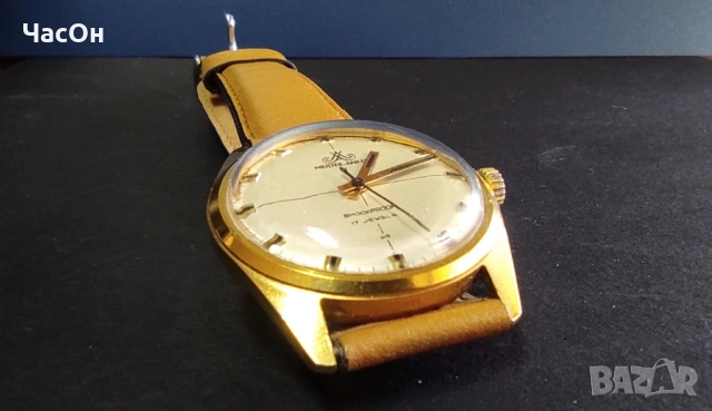 Много запазен MEISTER ANKER, 17 рубина, 15 микрона позлата, снимка 7 - Антикварни и старинни предмети - 53008303