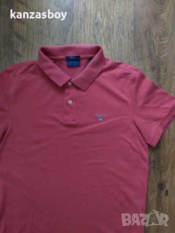 gant polo shirt - страхотна мъжка тениска Л размер , снимка 2 - Тениски - 46351345