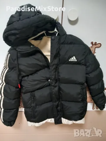 Детско яке Adidas за момче черно, снимка 2 - Детски якета и елеци - 45009844