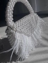Дамска чанта от перли пера и кристали, снимка 12