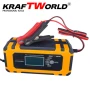 Автоматично зарядно за акумулатори KraftWorld 12V с LCD дисплей и ремонтен режим, снимка 4