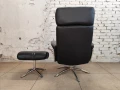 Кожено дизайнерско релакс кресло, снимка 7
