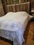 ръчно плетена покривка за голяма спалня , бяла, снимка 8
