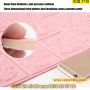 Розови 3Д Панели за стена имитиращи тухли от мемори пяна за хол, офис, спалня - КОД 3738, снимка 14