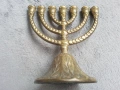 Еврейски бронзов свещник Менора, снимка 3
