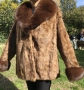 Палто норка и естествен косъм лисица L, снимка 11
