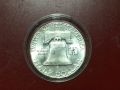 Сащ,1/2 Сребърен долар,1949 г.Франклин. UNC/AUNC++, снимка 2