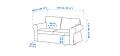 Двуместен диван IKEA, снимка 3