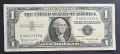 Банкнота 3 . САЩ. Долар . 1 долар . Син печат . 1957 В година.