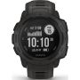 НОВ Смарт часовник Garmin Instinct, 45 mm, Silicone strap, Black, - 24 месеца гаранция, снимка 1