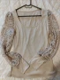 Стилна блуза с дантела,размер L, снимка 2