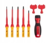 Комплект отвертки VDE със сменяеми накрайници, 1000V, 8 части, снимка 2