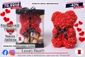 “Luxury Bear” Луксозно мече от вечни рози, снимка 3