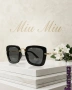 Miu Miu Слънчеви Очила С UV400 Защита Миу Миу - Различни Цветове И Модели Код SK1317, снимка 10