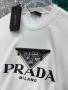 Prad🅰️ Нова Бяла Мъжка Тениска Прад🅰️, снимка 2
