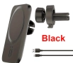 Магнитен безжичен държач за телефон с бързо зареждане за автомобила, снимка 3