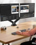 ErGear EGDS15B Стойка за 2 монитора, VESA 75x75 мм/100x100 мм, Регулируема, 17-32 инча, снимка 10
