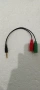 Стерео аудио кабел 3.5mm мъжки – 2x 3.5mm женски | 0.2 м

, снимка 2