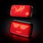 Задна SMART EMOJI LED стоп светлина за велосипед IGPSPORT ET6, USB-C, IPX7, Bluetooth, снимка 1