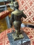стара бронзова старуетка турски минъор, снимка 4