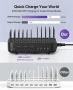 SooPii 100W 10-портова USB зарядна станция, 6 USB-C и 4 USB-A порта, снимка 3