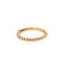 Златен дамски пръстен 1,37гр. размер:58 14кр. проба:585 модел:23148-6, снимка 1 - Пръстени - 45235250