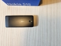 GSM Nokia 515 RM-953 Black телефон с копчета зарядно камера фенерче Нокиа SIM micro SD кейс смартфон, снимка 3