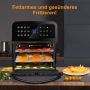 Фритюрник с горещ въздух Фурна Air fryer ЕЪР ФРАЙЪР Ultratec 12 литра 1700W, снимка 5