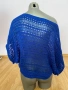 Синя плетена блуза, снимка 8