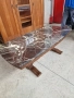 Масивна Маса с Дърворезба и Мрамор с Повдигащ механизъм-внос от Германия!, снимка 2