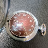 Перфектен Джобен Часовник Молния с капак Сделано в СССР Работещ , снимка 6 - Мъжки - 45545451