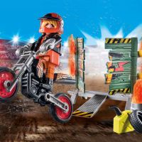 Playmobil - Стартов пакет: Каскадьорско шоу мотор с пожарна стена, снимка 5 - Конструктори - 45559971